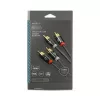 Nedis Profigold CATB24200GY10 sztereó audiokábel, 2x RCA apa | 2x RCA apa | Aranyozott | 1m