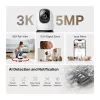 MERCUSYS Wireless Kamera Cloud beltéri éjjellátó AI támogatás, MC230