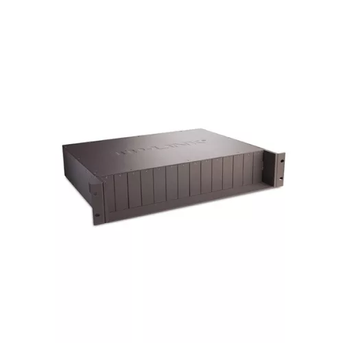 TP-LINK Rackbe szerelhető modul, 14 média konventer férőhelyes, MC1400