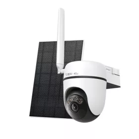   TP-LINK Wireless Kamera Cloud kültéri + Okos Solar Panel IP65 1xSIM foglalat, TAPO C615G KIT