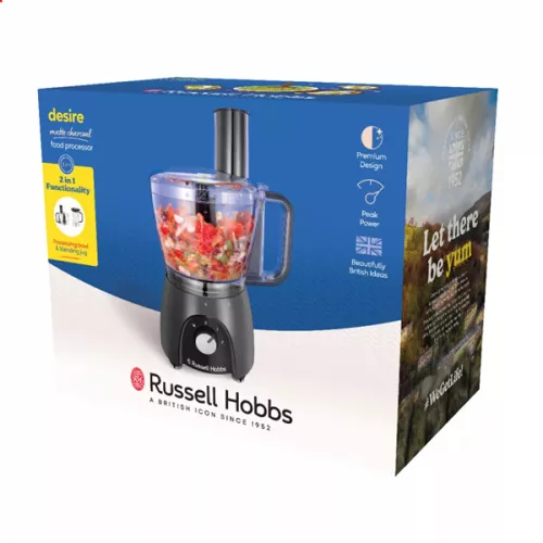 RUSSEL HOBBS DESIRE 27111-56/RH Matte Charcoal konyhai robotgép, többfunkciós, matt antracit