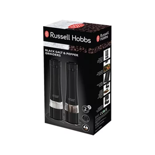 RUSSEL HOBBS 28010-56/RH só- és borsőrlő, állítható őrlés, kézi, kompakt kivitel, Fekete