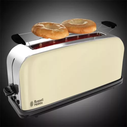 RUSSELL HOBBS 21395-56/RH Colours Plus+ krém hosszúszeletes 2-szeletes kenyérpirító, 1 betöltőnyílás