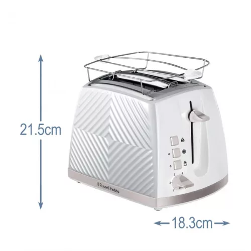 RUSSEL HOBBS Groove 26391-56/RH 2S kenyérpirító, 2 szeletes, fehér
