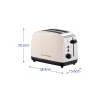 RUSSELL HOBBS 26930-56/RH Colours Plus 2-szeletes kenyérpirító, Jasmine szín