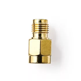  Nedis CSGB02112GD SMA Aljzat Fordított Polaritású | SMA Apa | Aranyozott | 50 Ohm | Egyenes | Réz | Arany | 2 db