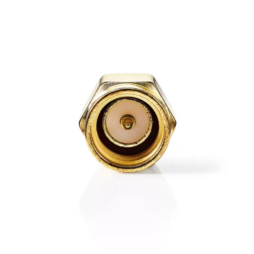 Nedis CSGB02112GD SMA Aljzat Fordított Polaritású | SMA Apa | Aranyozott | 50 Ohm | Egyenes | Réz | Arany | 2 db