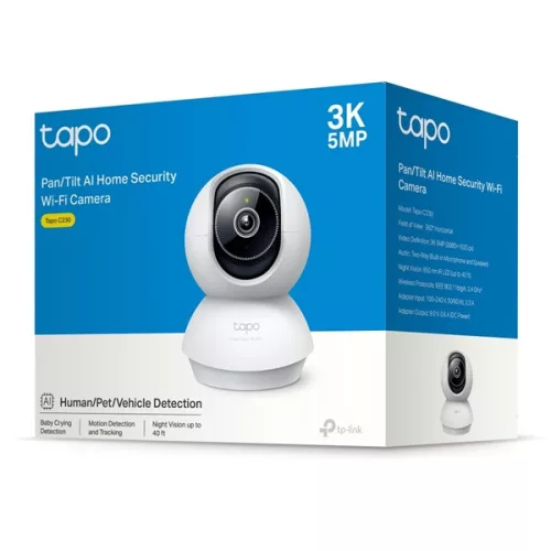 TP-LINK Wireless Kamera Cloud beltéri éjjellátó, TAPO C230