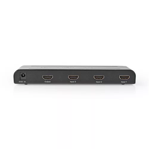 Nedis VSWI3473AT HDMI kapcsoló, 3x HDMI bemenet | 1x HDMI kimenet, 4K@60Hz | 18 Gbps | Távirányítós