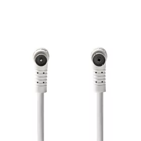   Nedis CSGL40120WT30 koax RF kábel, koax férfi (dugó), koax nő (aljzat), 120 dB, 75 Ohm, Négyszeresen árnyékolt, 3m