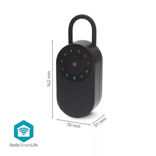 Nedis BTHKB11BK kültéri okos kulcs széf, Bluetooth®, IPX65