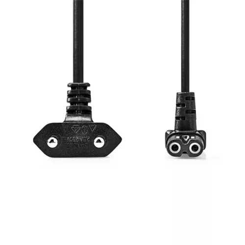 Nedis CEGL11075BK30 tápkábel IEC-320-C1, 90°-os szögben hajlított, 3m