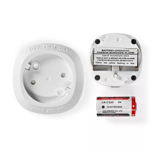 Nedis ZBDCO11WT Zigbee 3.0 szén-monoxid érzékelő, Szenzor élettartama: 10 év | EN 50291 | Android™ / IOS | Tesztgombbal