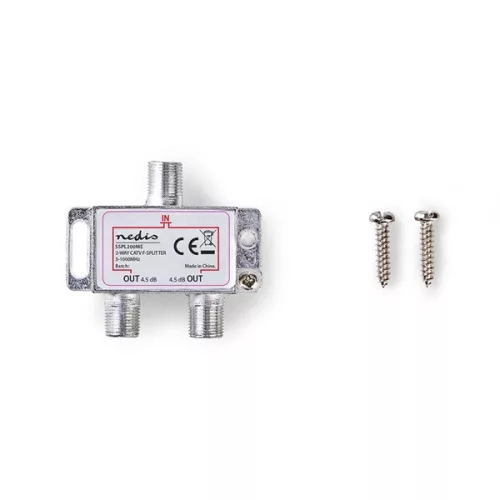 Nedis SSPL200ME F elosztó, 5 - 1000 MHz, 4,2 dB, 75 Ohm, kimenetek száma: 2