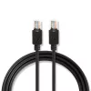 Nedis CCBW85100AT150 UTP Cat5e patch kábel, LSZH, RJ45, 10/100/1000 Mbit/s, hossz 15m, fekete