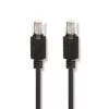 Nedis CCBW85100AT200 UTP Cat5e patch kábel, LSZH, RJ45, 10/100/1000 Mbit/s, hossz 20m, fekete