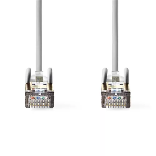 Nedis CCGP85121GY75 UTP / FTP Cat5 patch kábel, RJ45 aranyozott érintkezők, 10/100/1000 Mbit/s, hossz 7,5m