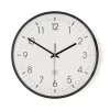 Nedis CLWA6226BK rádióvezérelt óra, 30 cm átmérő,  műanyag, csendes szerkezet
