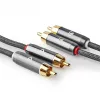 Nedis Profigold CATB24200GY20 sztereó audiokábel, 2x RCA apa | 2x RCA apa | Aranyozott | 2m