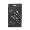 Nedis Profigold CATB24200GY20 sztereó audiokábel, 2x RCA apa | 2x RCA apa | Aranyozott | 2m