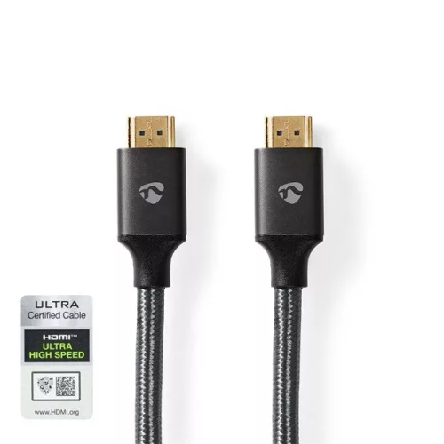 Nedis Profigold CVTB35000GY10 ultra HDMI 2.1 kábel, 8K@60Hz, 48 Gbps, 1 m
