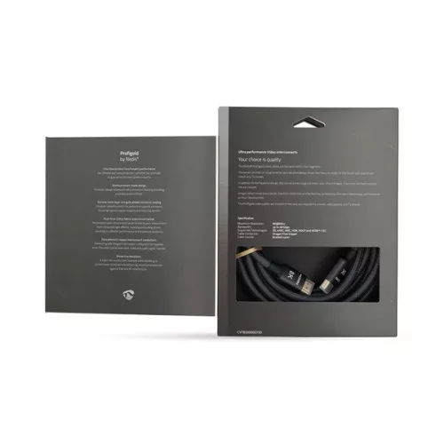 Nedis Profigold CVTB35000GY50 ultra HDMI 2.1 kábel, 8K@60Hz, 48 Gbps, 5 m