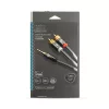 Nedis Profigold CATB22200GY20 sztereo audió kábel 3,5mm sztereo jack - 2x RCA,  Aranyozott,  2 m