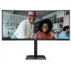 AOC Ívelt VA 120Hz monitor 34" CU34E4CV, 3440x1440, 21:9, 4ms, 350cd/m2, DisplayPort/2xHDMI/4xUSB-A, áll.mag., hangszóró