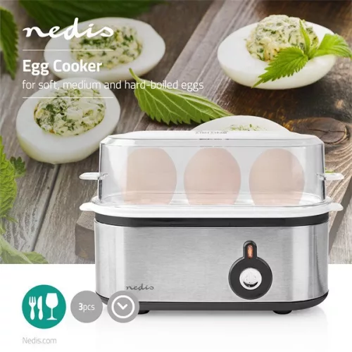 Nedis KAEB120EAL tojásfőző 3 db tojáshoz