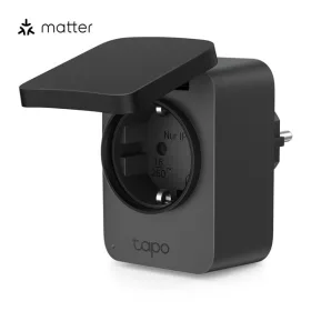   TP-LINK Okos Dugalj Wi-Fi-s Mini, Fogyasztás mérővel IP54 kültéri, TAPO P410M