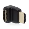 Nedis CVGB34902BK HDMI átalakító adapter, aranyozott, 270°-os szögben elforgatható, pipa