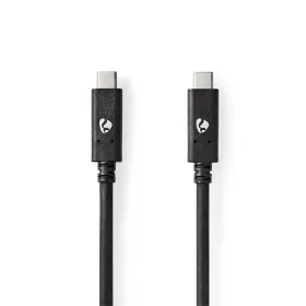   Nedis CCGW64750BK10 USB C - USB C (USB-C) kábel, USB 3.2 Gen 2, 100W, 4K@60Hz, 10 Gbps, hossz 1m