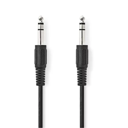 Nedis CAGL23000BK20 6,35 mm sztereo jack dugó (apa) kábel, 2m
