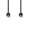 Nedis CAGL23000BK20 6,35 mm sztereo jack dugó (apa) kábel, 2m