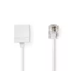 Nedis TCGL90205WT100 RJ11 hosszabító kábel, fehér
