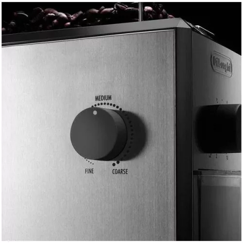 DELONGHI KG89 kávédaráló, 110W, kapacitás: 120g, Ezüst/Fekete