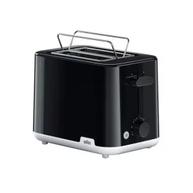   BRAUN HT1010BK Breakfast 1 2 szeletes kenyérpirító, 8 fokozat, kiolvasztó funkció, 900W, Fekete