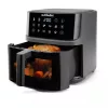 NUTRIBULLET NBA0811DG Super Crisplite Vision 3in1 forrólevegős sütő, 2000W, 8L, Fekete