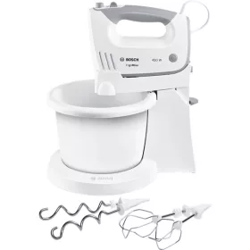   BOSCH MFQ36460 ErgoMixx Tálas kézi mixer, 450W, 5 fokozat, Fehér/Szürke