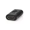 Nedis CCGB64900BK USB-C toldó adapter, USB C aljzat - aljzat,  USB 3.2 Gen 2, 4K@60Hz, 10 Gbps