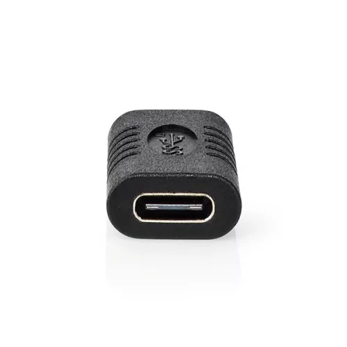 Nedis CCGB64900BK USB-C toldó adapter, USB C aljzat - aljzat,  USB 3.2 Gen 2, 4K@60Hz, 10 Gbps