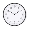 Nedis CLWA1226BK falióra, 30 cm átmérő,  csendes szerkezet, fekete