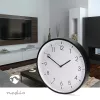 Nedis CLWA1226BK falióra, 30 cm átmérő,  csendes szerkezet, fekete