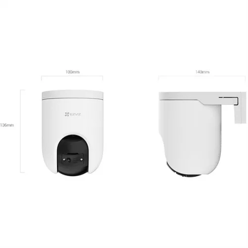 EZVIZ CS-H8C PRO 3K 5MP Ultra HD Kültéri kamera, 2880x1620, 360° panoráma látás, automatikus zoom követés, Wi-fi