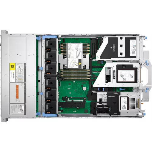 DELL ISG szerver - PE R570 rack (8x2.5"), 8C 6507P 3.5GHz, 1x32GB, 1x960GB RI SSD; H965i, iD10 En., 2x1100W.