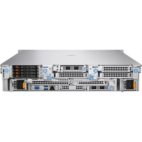 DELL ISG szerver - PE R570 rack (8x2.5"), 8C 6507P 3.5GHz, 1x32GB, 1x960GB RI SSD; H965i, iD10 En., 2x1100W.