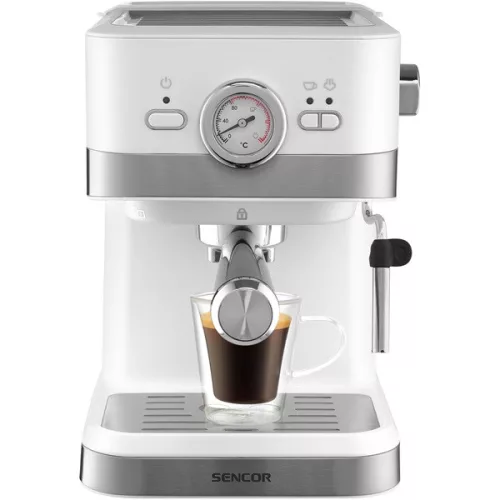 SENCOR SES 1720WH Karos presszó kávéfőző, víztartály:1,5L, 1050W, Fehér