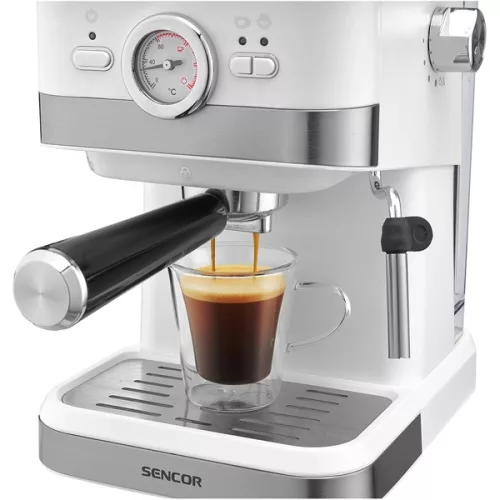 SENCOR SES 1720WH Karos presszó kávéfőző, víztartály:1,5L, 1050W, Fehér