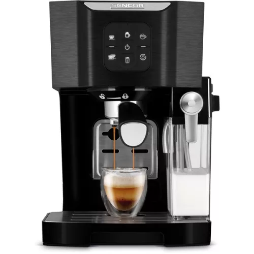 SENCOR SES 4040BK Karos kávéfőző, 20bar, víztartály: 1,4L, 1450W, Fekete