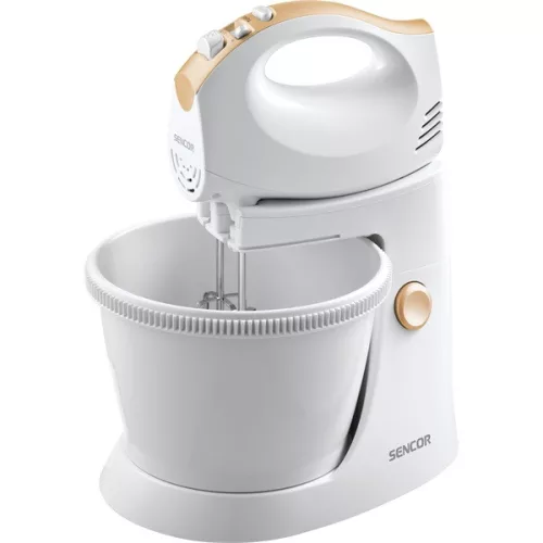 SENCOR SHM 5330-EUE3 Tálas kézi mixer, 5 sebességfokozat, 3.5L, 500W, Fehér
